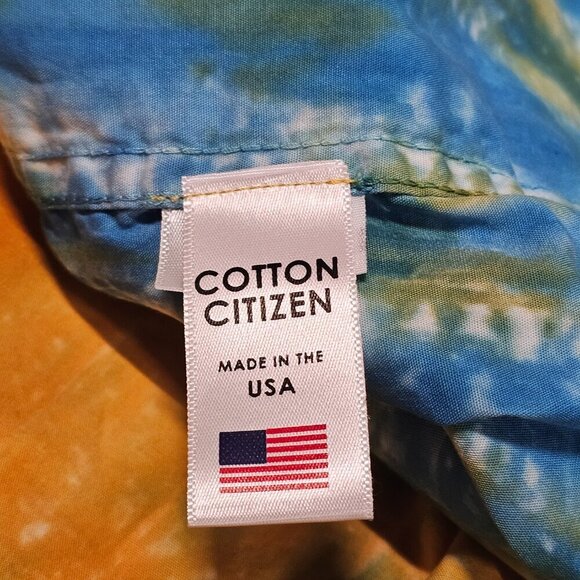 Cotton Citizen Tie Dye Button Up Shirt Women Size L Multicolor Cotton - Picture 10 of 11